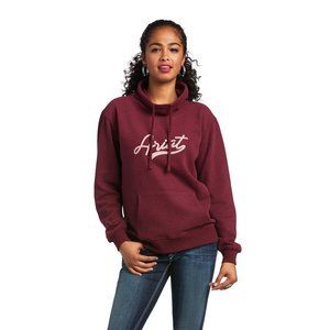 NWT- Women's REAL Logo Script Cowl Sweatshirt- Size-X-Small; 10039840